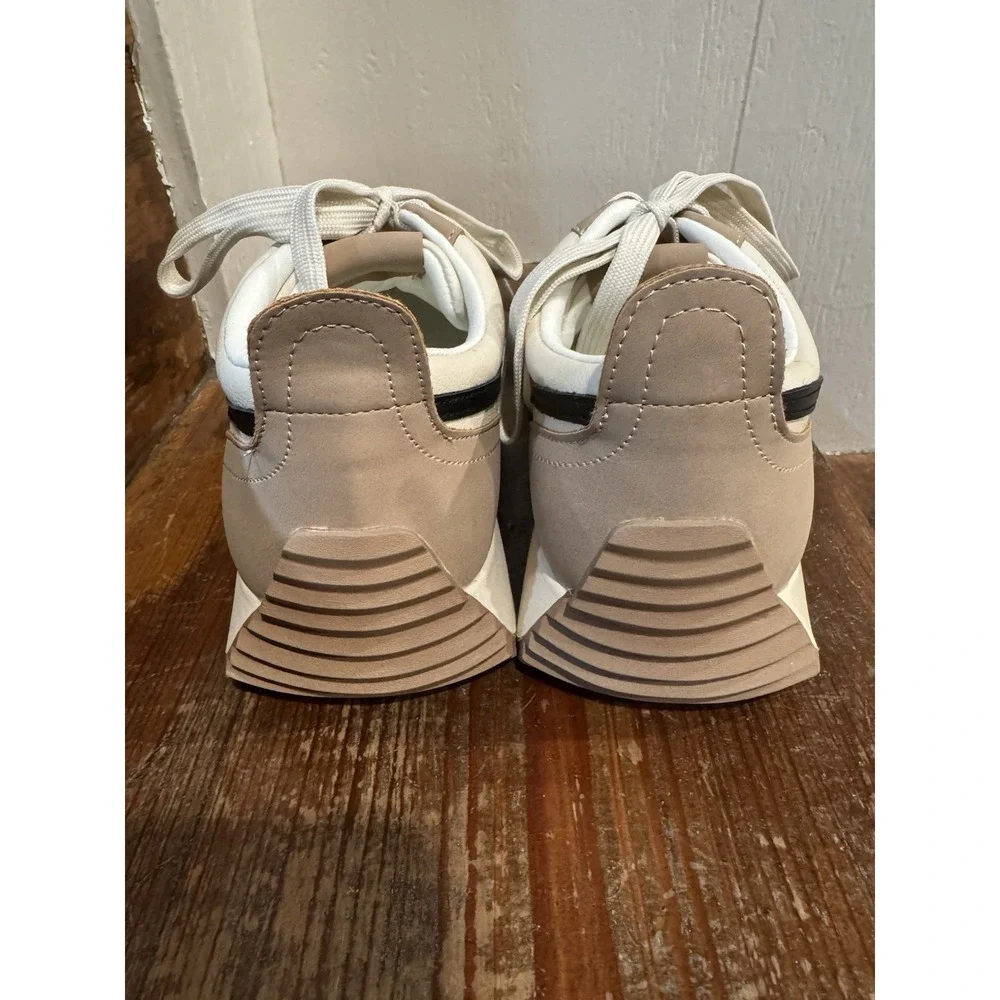 DV Dolce Vita Women's Sz 8.5 Bynx Platform Sneakers Neutral Chunky EUC